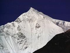 204 Dhaulagiri Northeast Face From Before Tukuche �Then there was the north ridge; it was undoubtedly ice, but, judging from the moderate angle and slight rise in height would make it very suitable for an attempt� (Maurice Herzog, Annapurna). How right he was. The normal climbing route used on the first ascent goes from right to left up the northeast ridge to the summit ridge and then across to the summit.